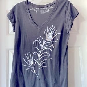 LOL vintage feather top